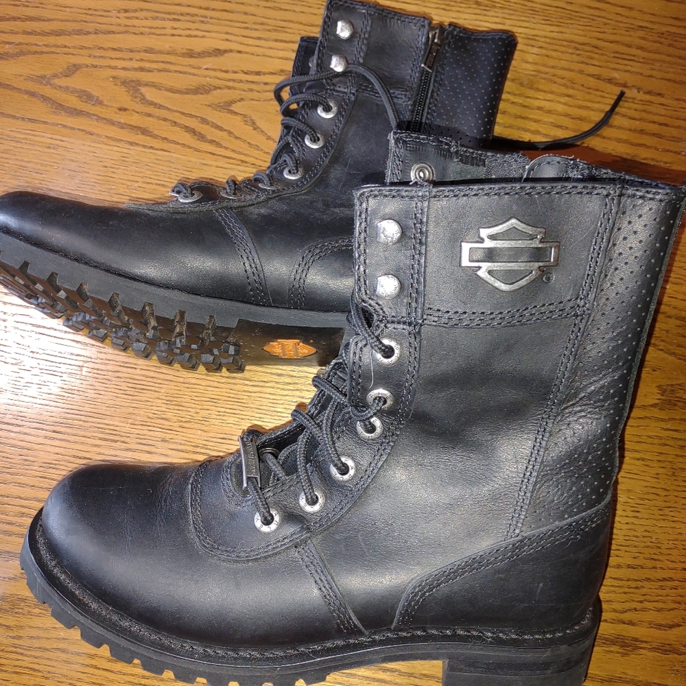 Harley-Davidson Women's Black Leather Boots